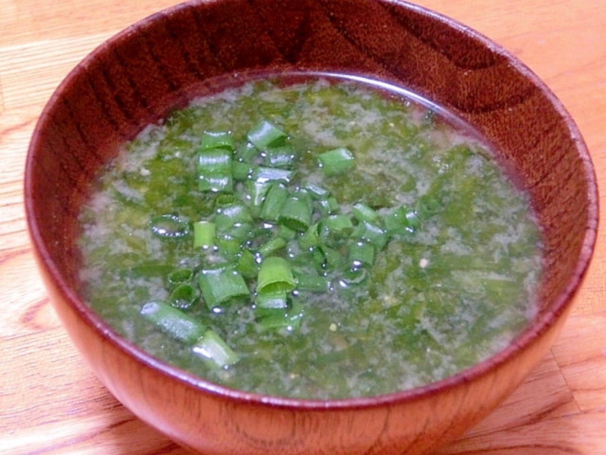 青のり の 味噌汁